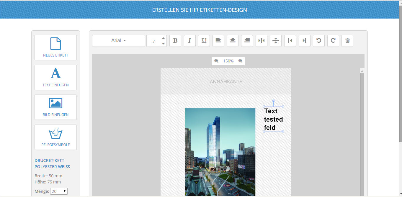 Shirt Label Product Designer Tool built with jQuery and Fabric.js